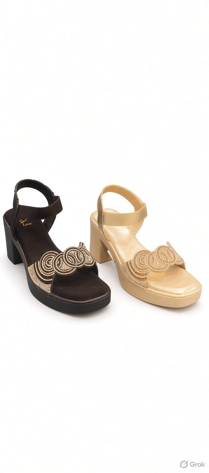 Block heel sandal